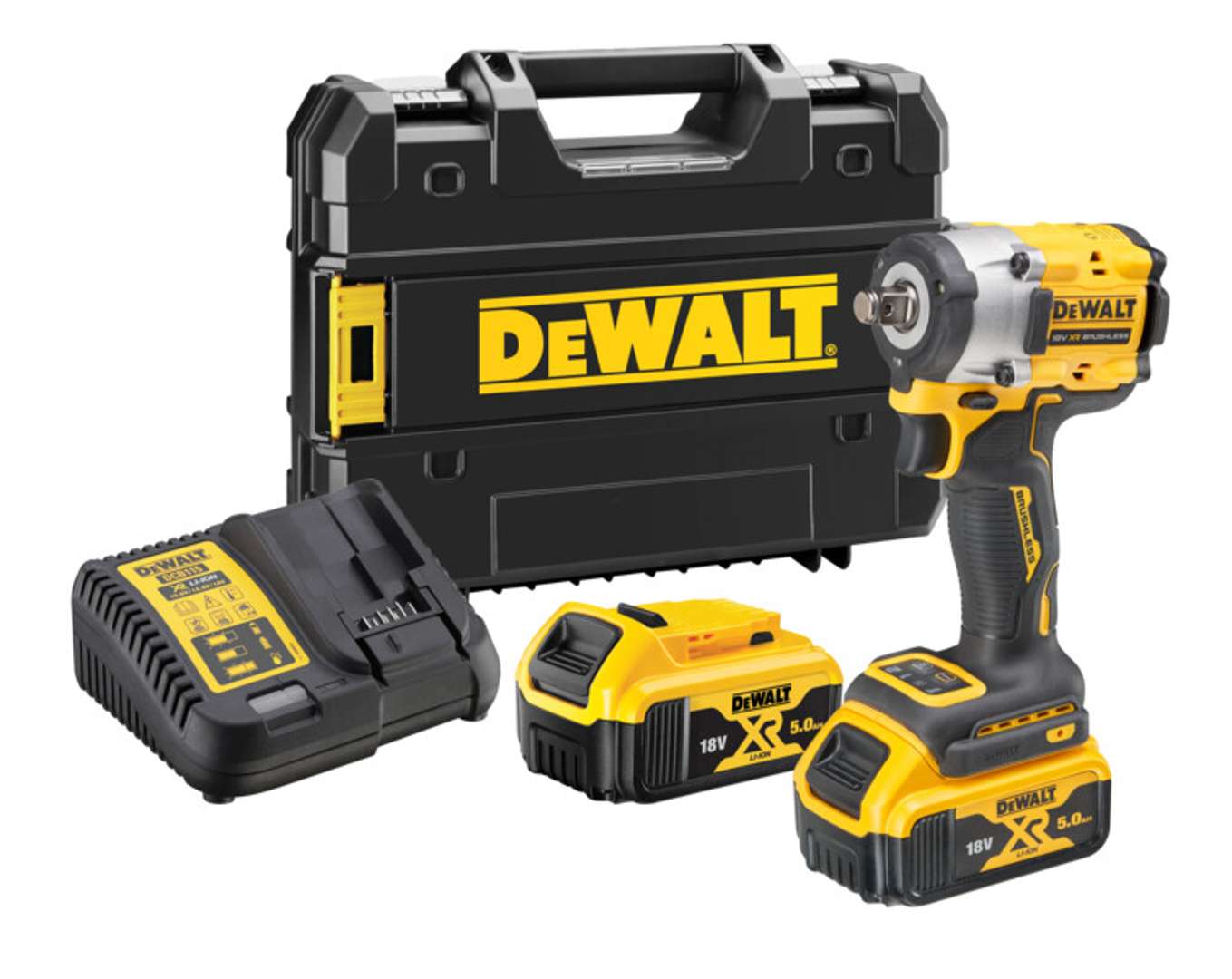 Dewalt Mehrfarbig Dcf921p2t-Qw Akku-Schlagschrauber (2X5,0Ah)