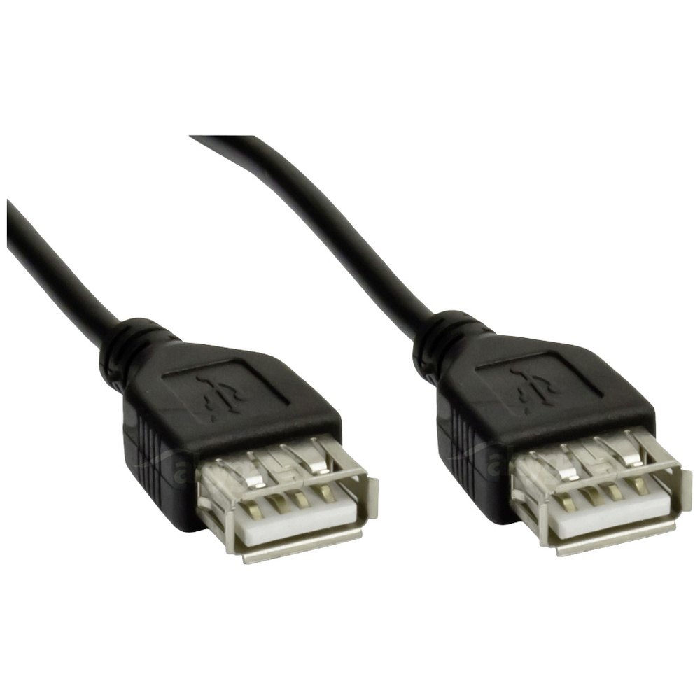 Akyga Schwarz Usb-Kabel Usb-A Buchse, Usb-A Buchse 1.80 M Ak-Usb-06