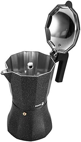 Fagor Schwarz Italienische Kaffeemaschine Tiramisu 12 Aluminium 12 Kopper, Espressokocher, - Bild 3