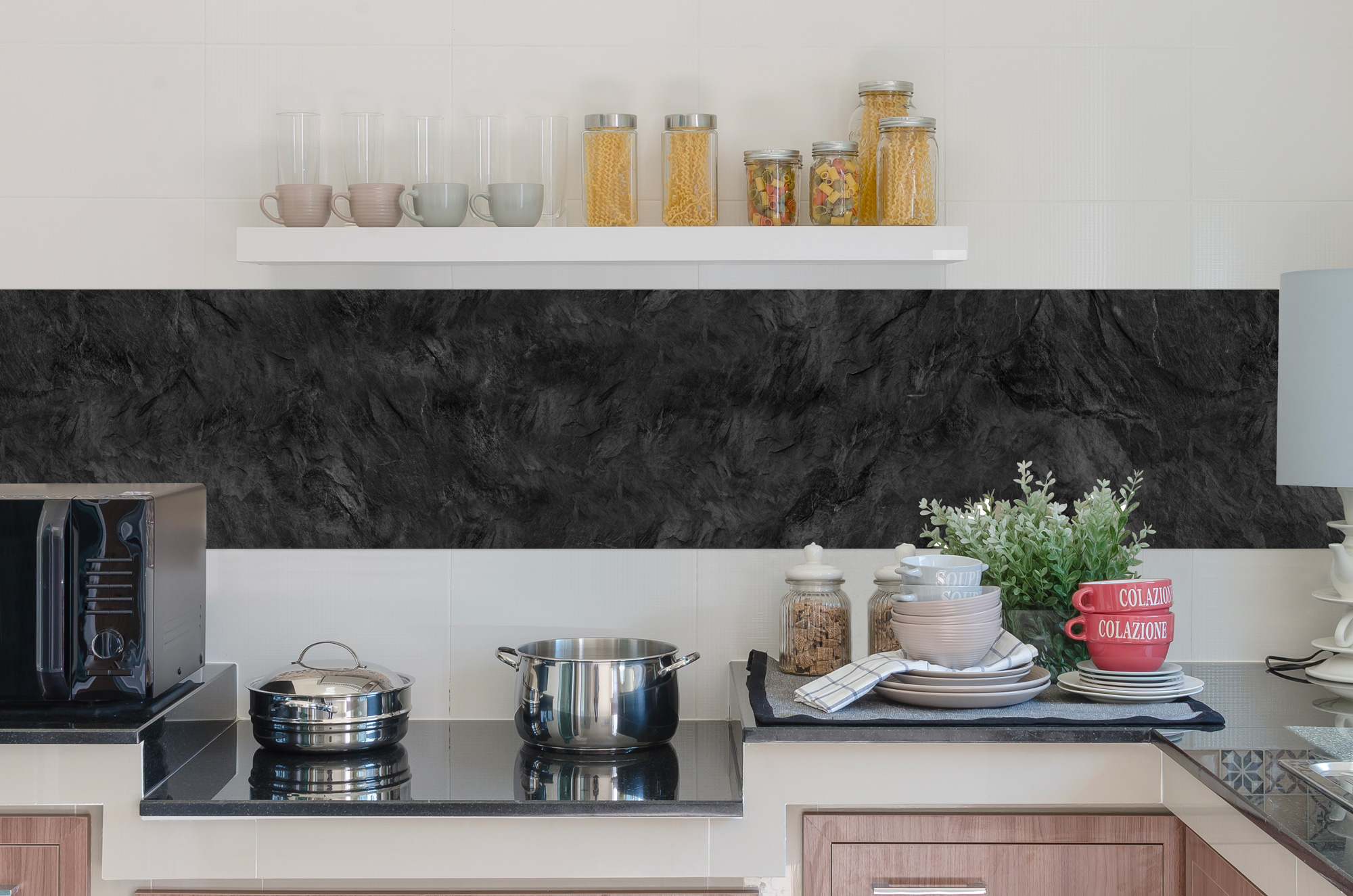 Il Gruppone - Paraschizzi Cucina Da Parete Pannello Adesivo Prodotto Italiano Con Inchiostro Atossico, Ignifugo E Resistente All'acqua Paraschizzo Paraspruzzo Per Arredamento Paraschizziardesia - 50x600cm