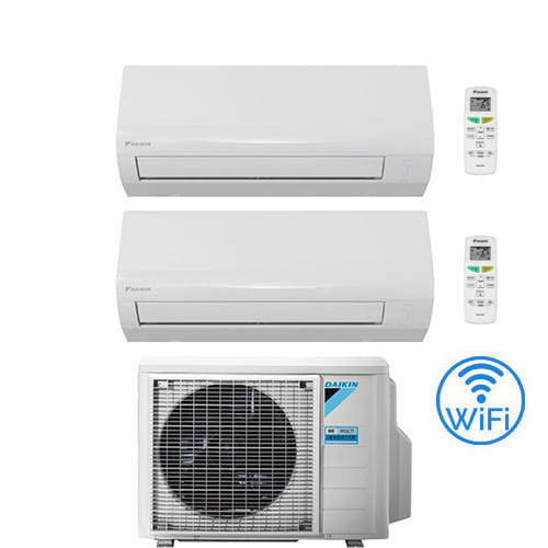 Daikin - Climatizzatore Garanzia Italia New Sensira Wifi Dual Split 7000 + 9000 Btu Con U.e. 2mxf40a Classe A++/a+