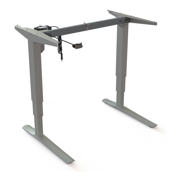Châssis électrique réglable en hauteur pour plateau 100x80 cm, structure ouverte, charge 100 kg