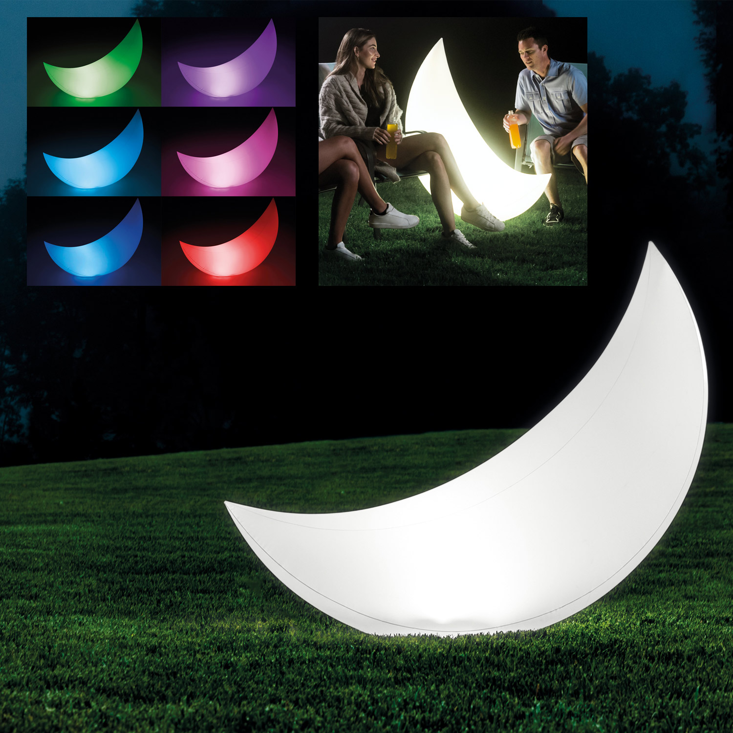 Intex Weiß Led Schwimmleuchte Halbmond 135 X 43 X 89 Cm (L X B X H) Schwimmbeckenbeleuchtungen