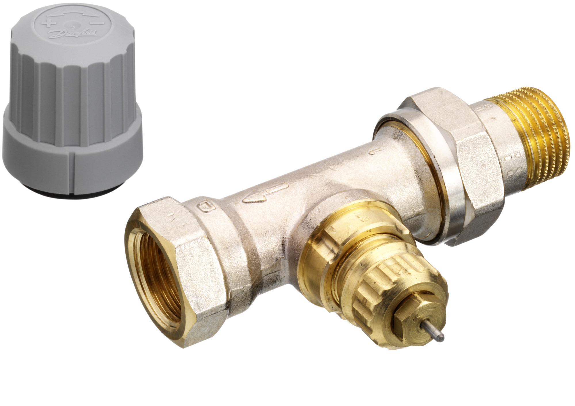 Danfoss Ventilgehäuse Ra-Fn 15 R 1/2, Durchgang,Vernick,Einb,I,D,Rückl,, 013G3226