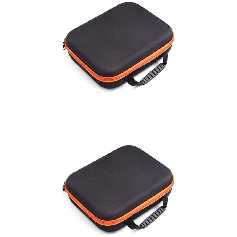 Sac à outils vide en tissu Oxford, pochette de rangement zippée avec compartiments, lot de 2