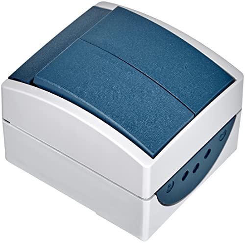 Busch-Jaeger 2601/5 W-53 Ocean Switch Surface-Mount Blue/Green
