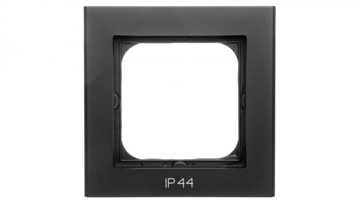 Oem Schwarz Sonata Einzelrahmen Für Ip44-Schalter, Metallisch Rh-1R/33