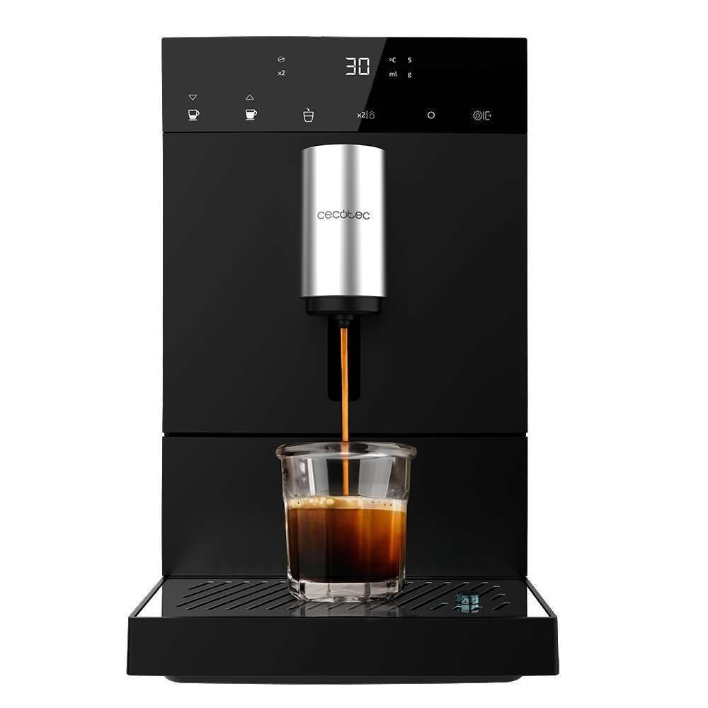 Cecotec Cafetera Superautomática Compacta Cremmaet Compact, 19 Bares, Sistema Thermoblock, Grano recién molido con Plug&Play, De