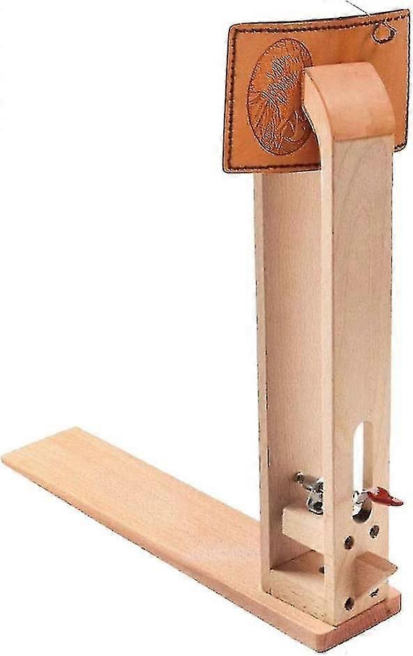 Pince de maintien du cuir en bois de hêtre et acier, rotative à 360°, pour couture à la main