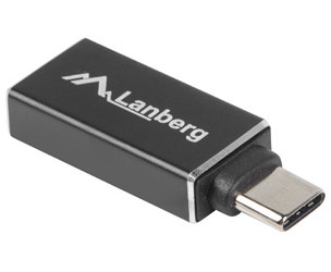 Lanberg Schwarz Usb Typ-C(F) Auf Usb-A(F) 3.1 Adapter