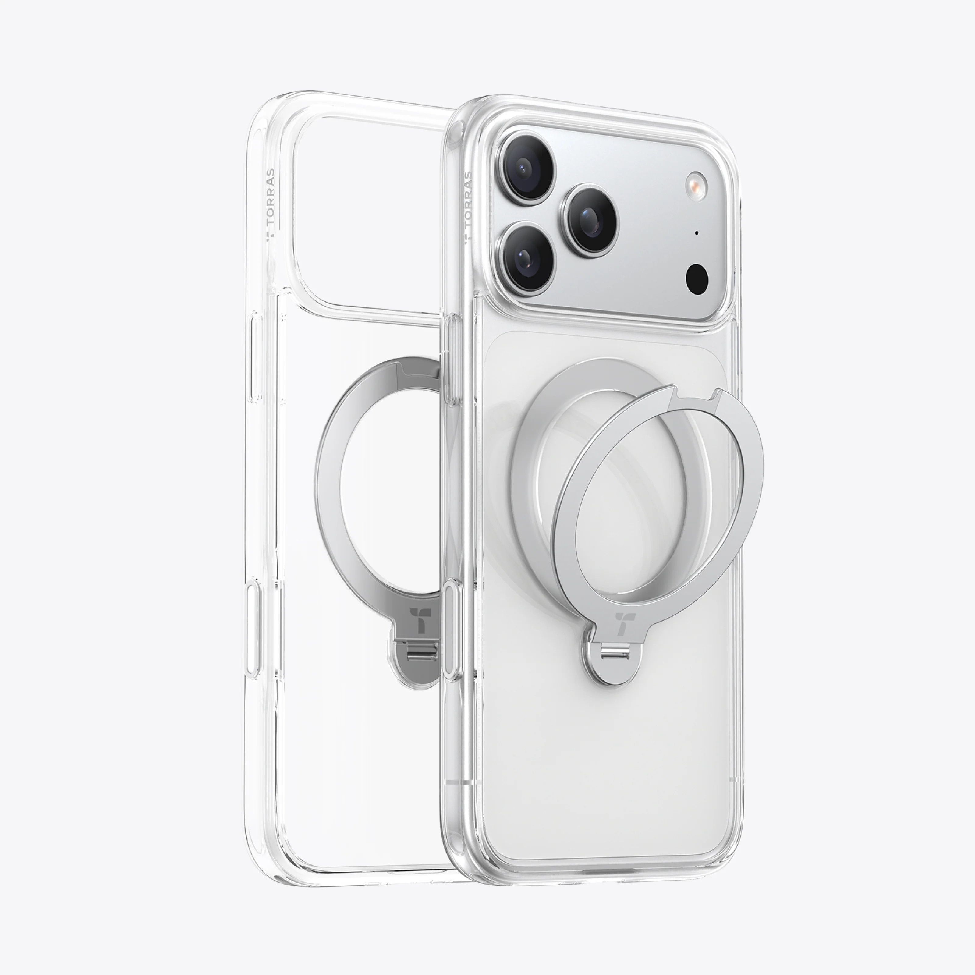 Coco Torras Ostand Spin - Iphone 17 Pro Hülle Kompatibel Mit Magsafe (transparent)