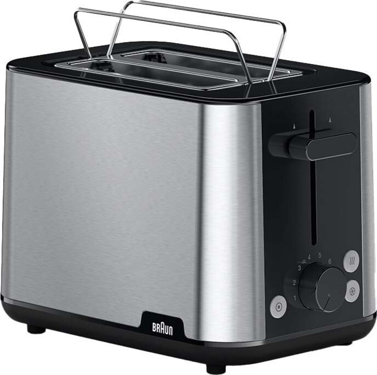 Braun Braun/Schwarz Purshine Ht1510bk Toaster, 2-Schlitz-Toaster, 8 Bräunungsstufen, Überhitzungs- Und Auftaufunktionen, Krümelschublade, 900 W, - Bild 7