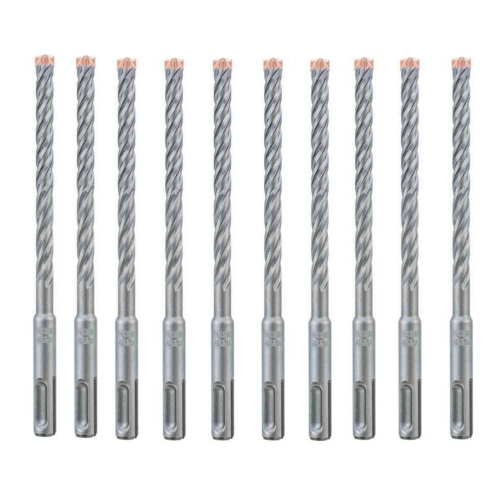 Lot de 10 forets marteau force x 4 taillants · Ø 6 mm · L. 260 mm — photo de l’offre ManoMano