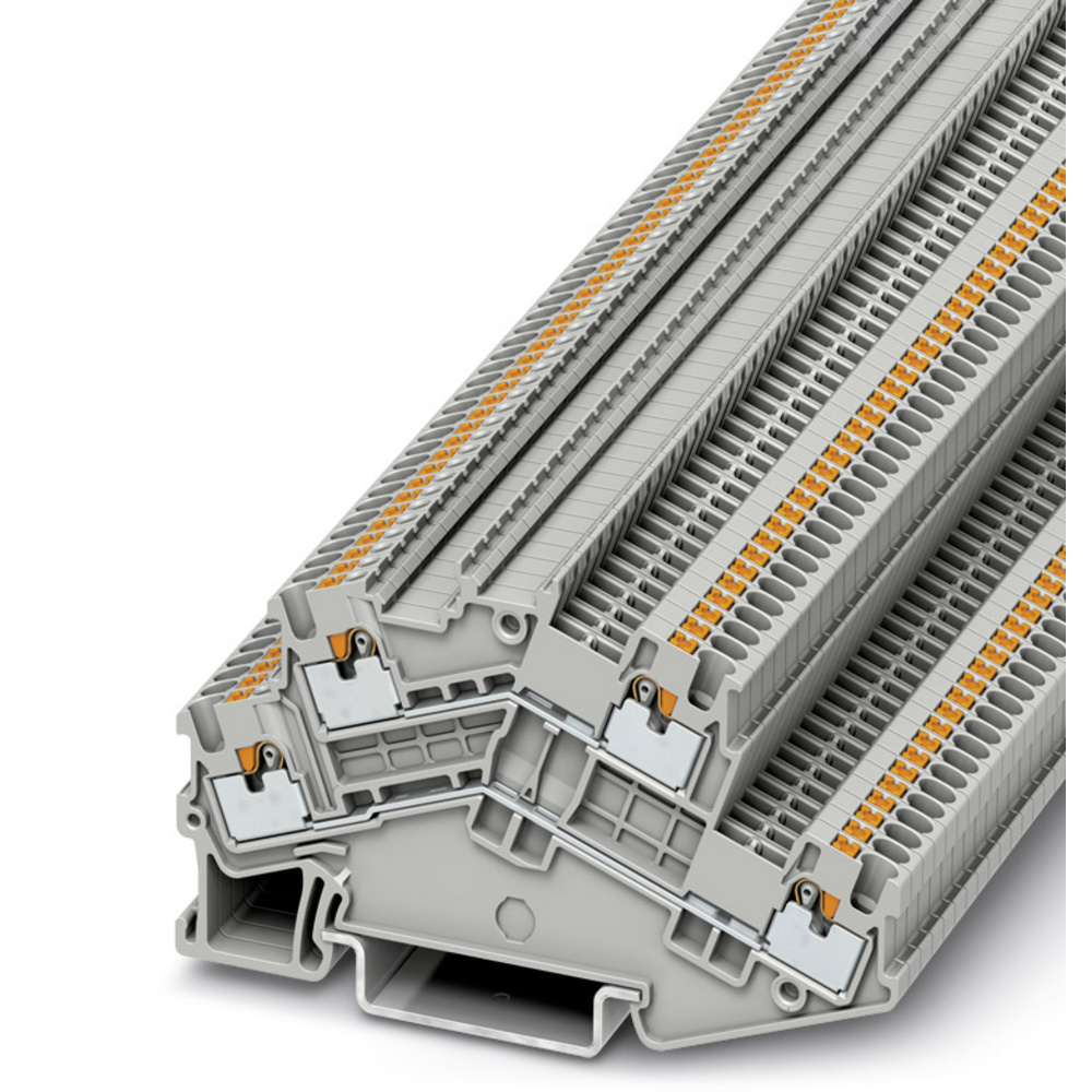 Phoenix Contact 3214657 Doppelstockklemme 3.5 Mm Schnellanschluss Grau 50 St. 4046356616133