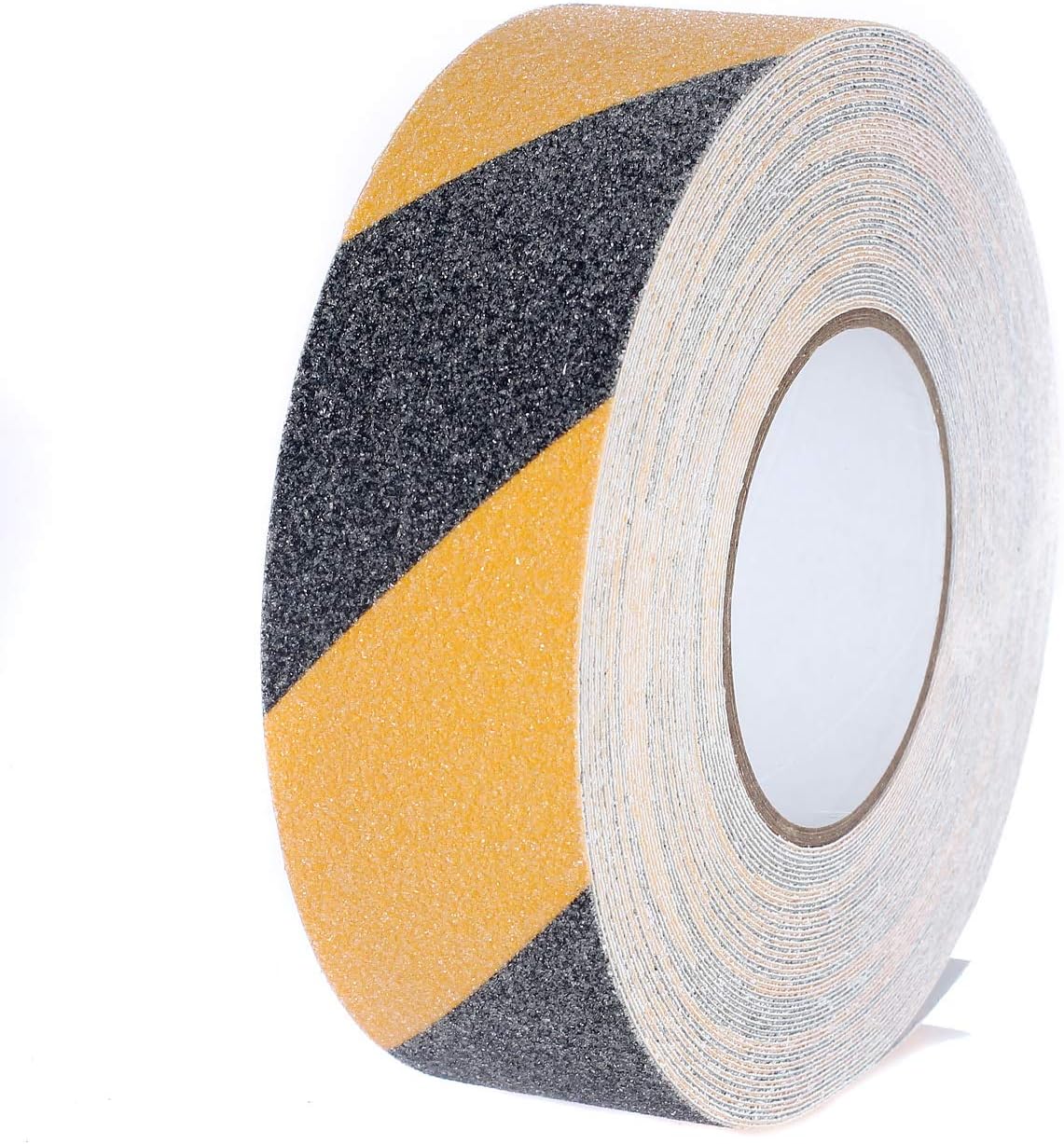 Ruban antidérapant adhésif extra-fort, intérieur et extérieur, 20 m x 50 mm, noir et jaune