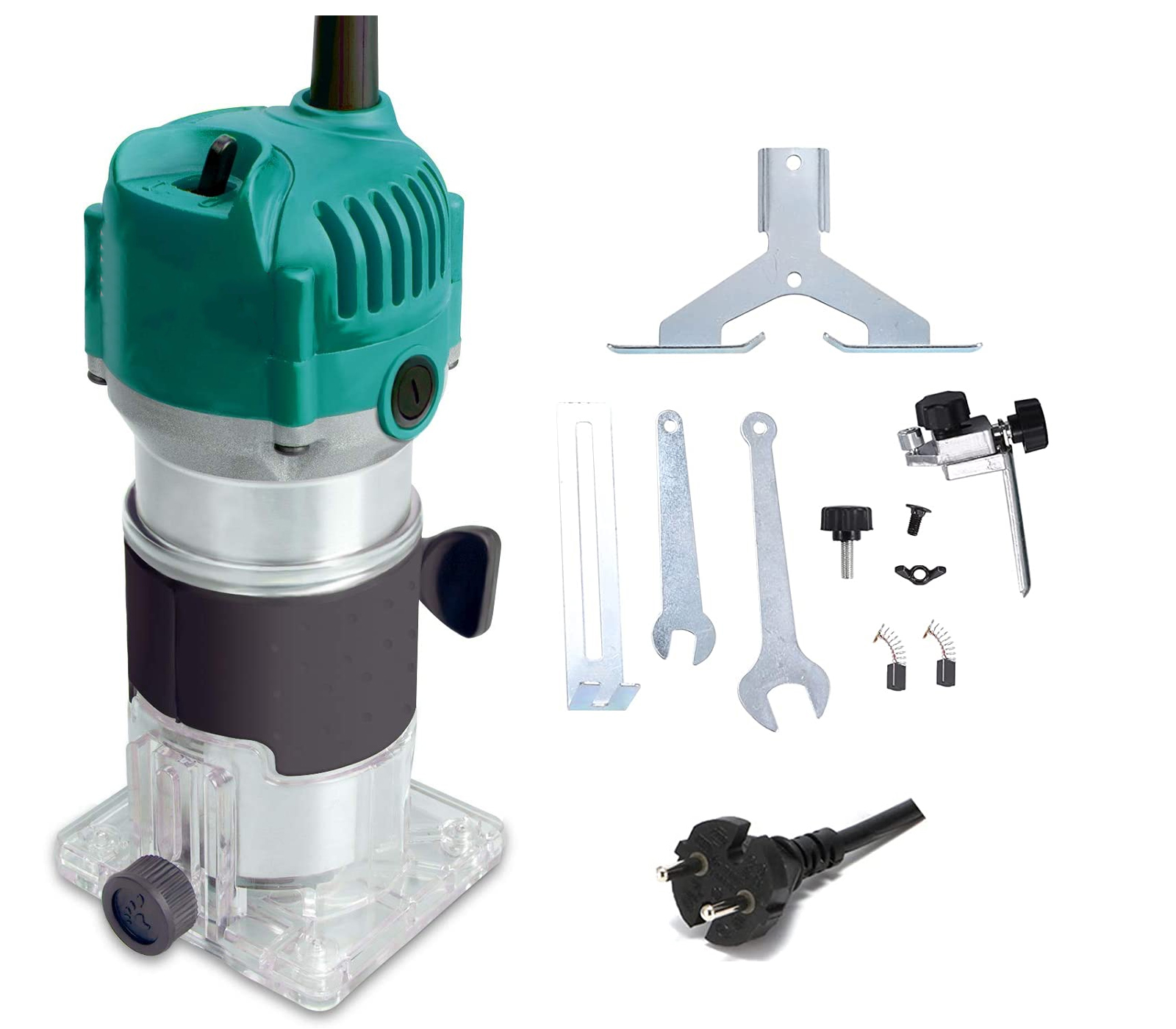Bes - Fresatrice Verticale Elettrica 800w 6 Mm Rifilatore Fresa Legno Trimmer Router