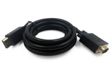 Gembird Schwarz - Ccp-Dpm-Vgam-6 Displayport-Vga-Kabeladapter - Kabeladapter (Displayport, Vga, Stecker/Buchse, 1,8 M, )