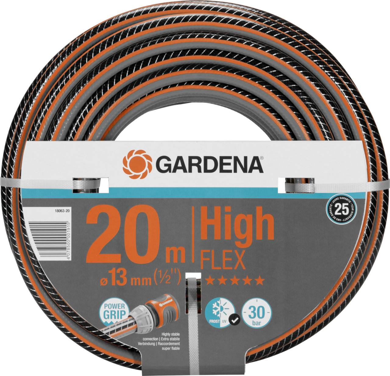 Gardena Grau - Schlauch Comfort Highflex 13Mm (1/2) Gartenschlauch 20 M Wasserschlauch