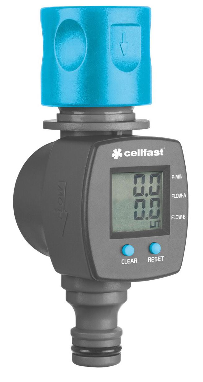 Cellfast Liter/gallonen-zähler Gartenschlauch-wasserdurchflussmesser Lcd-bildschirm