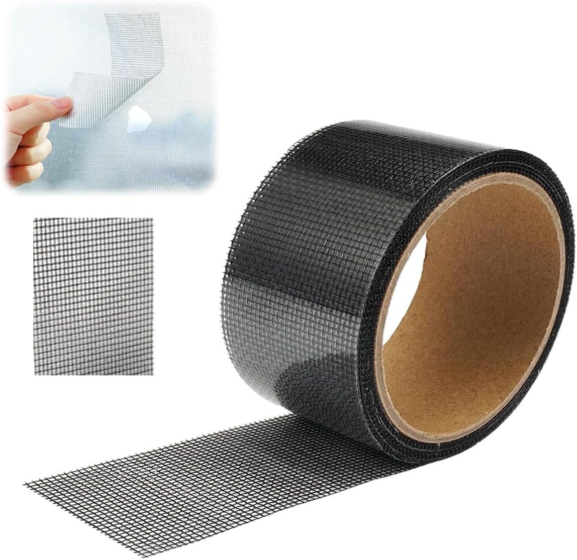 Macplast Fiberglas-moskitonetzband 5 Cm X 2 M Schwarz Fenster-tür-terrassenreparatur
