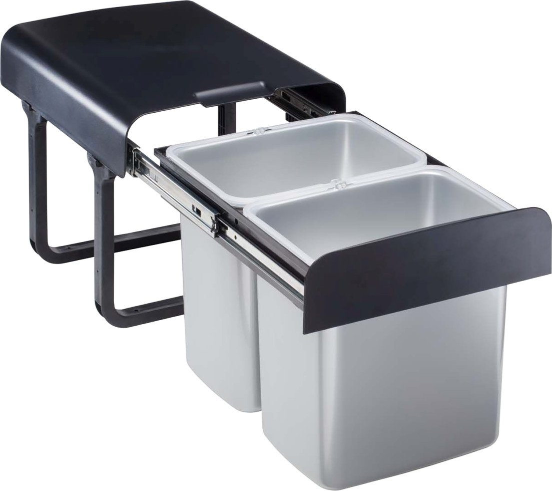 TrendLine Einbau-Mülltrennungssystem 2 x 16 L, Auszug: 47 -98 cm - Image 2