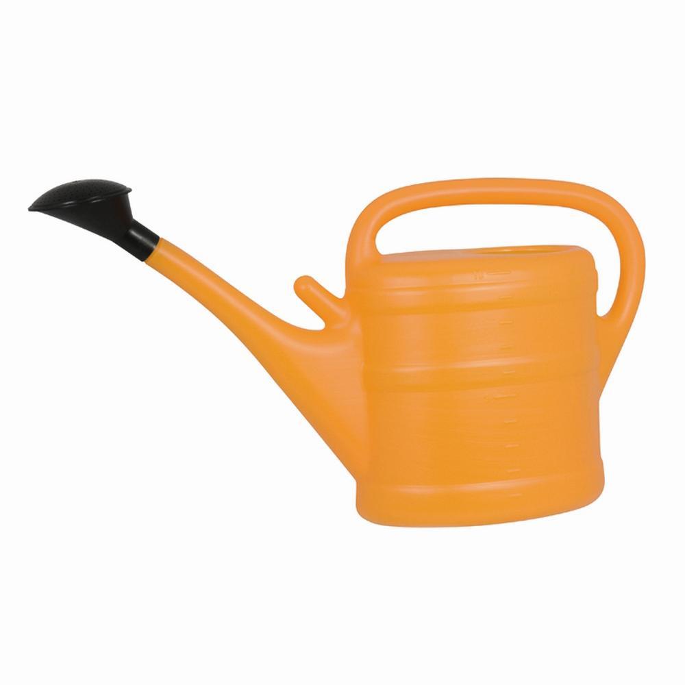 Geli - Gießkanne , 10 Liter, Aus Kunststoff In Orange, 56x32x18, 5 Cm, Mit Brause Und Längsbügel