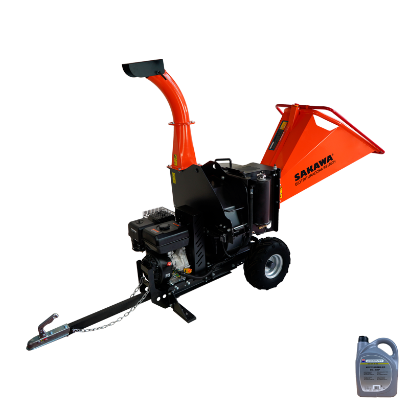 Sakawa - Biotrituratori Scoppio Bs1600 Motore 15cv + Olio Idraulico SAKAWA
