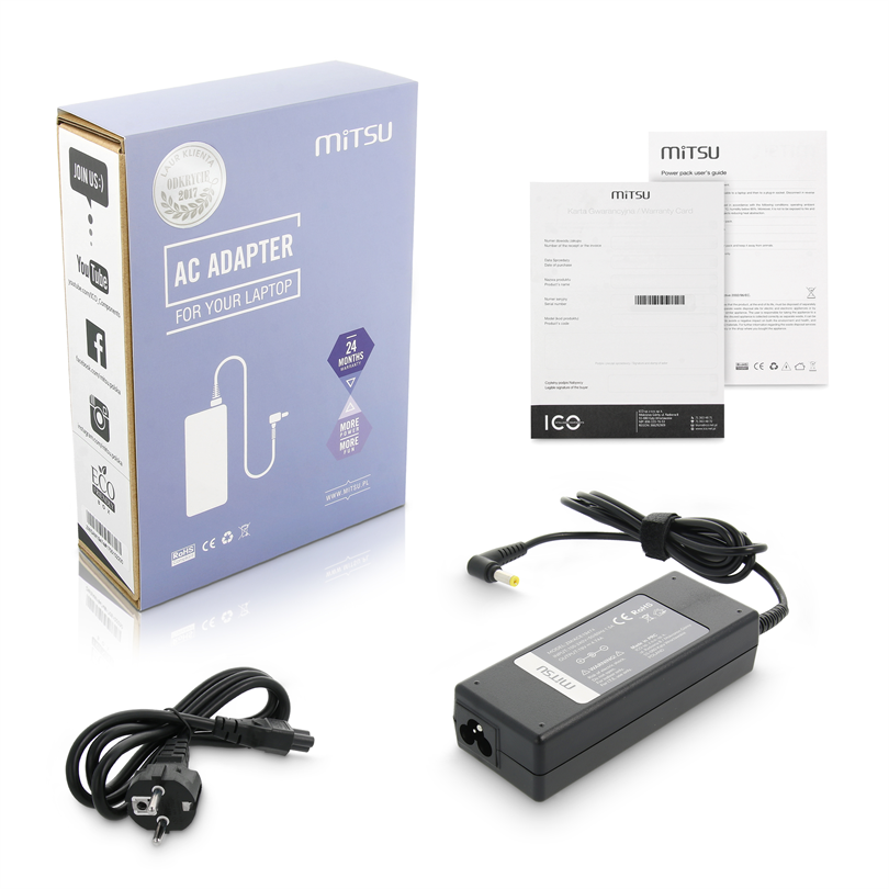Mitsuboshi Netzteil-Ladegerät Für Acer 19V 4,74A 90W 5,5X1,7Mm