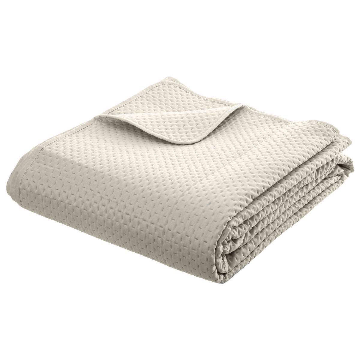 Dessus De Lit Dolce Beige Lin 260x240cm - Atmosphera Créateur D'Intérieur