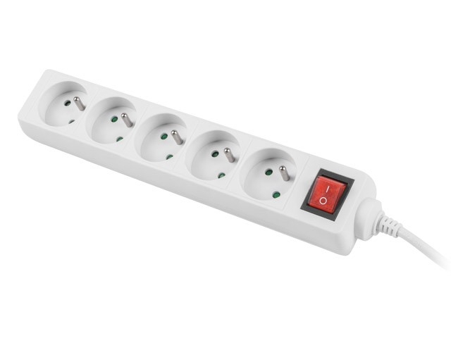 Lanberg Steckdosenleiste - Ps1-05E-0150-W - 5 Ausgänge Ac - 1,5 M - Innenbereich - Weiß - Bild 5