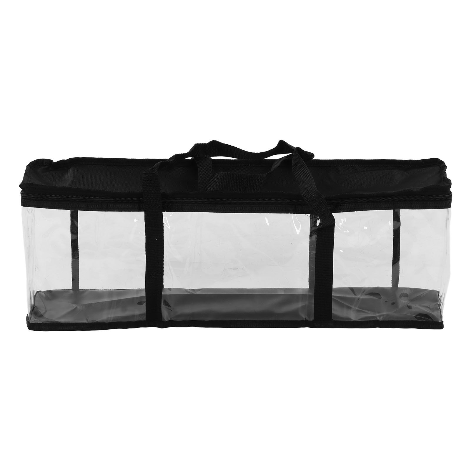 Sac de rangement outils PVC transparent étanche zippé, 61 x 15 x 21 cm
