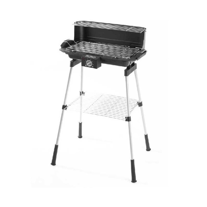 Suinga Barbacoa Eléctrica con Patas, Parrilla 39x21,5 cm, 2200w, Barbacoa