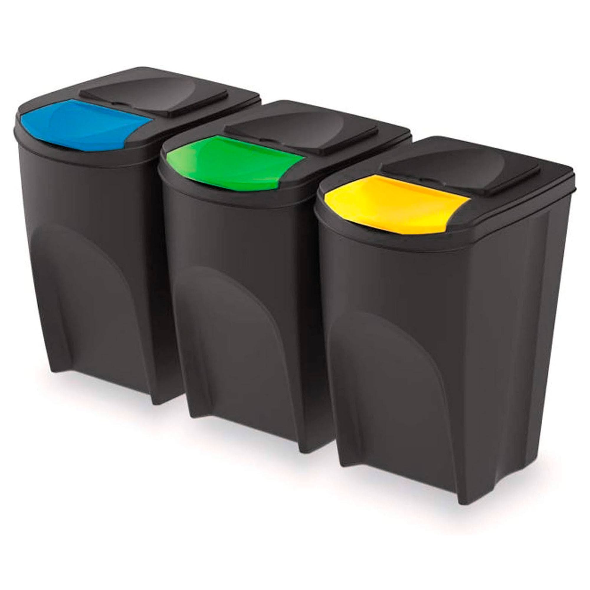 KEDEN Abfallbehälter SORTIBOX 35L Set 3 - schwarz Recycling - Bild 5