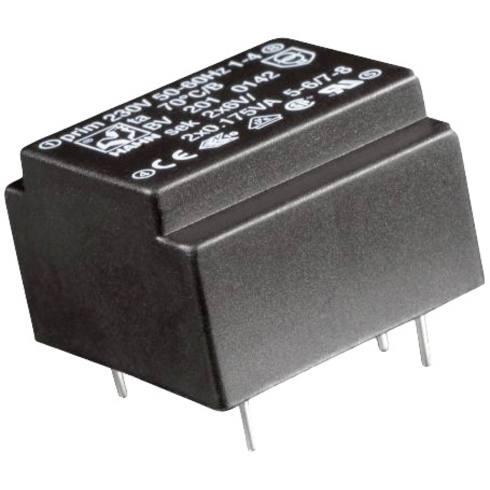 Hahn Bv 202 0155 Trasformatore Per Pcb 1 X 230 V 2 X 6 V/ac 0.5 Va