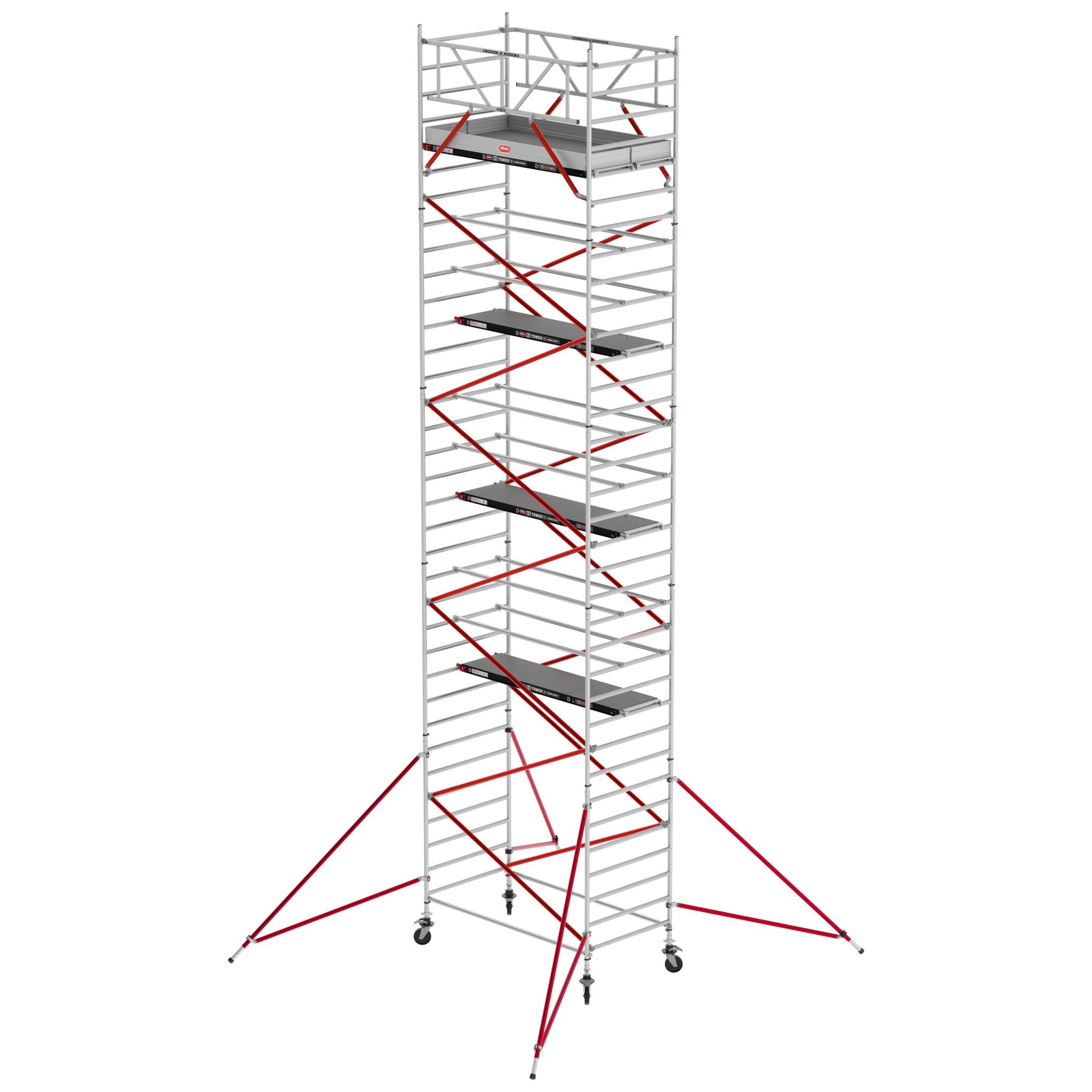 Altrex Fahrgerüst RS Tower 52 Aluminium mit Holz-Plattform 12,20m AH 1,35x1,85m - Image 2