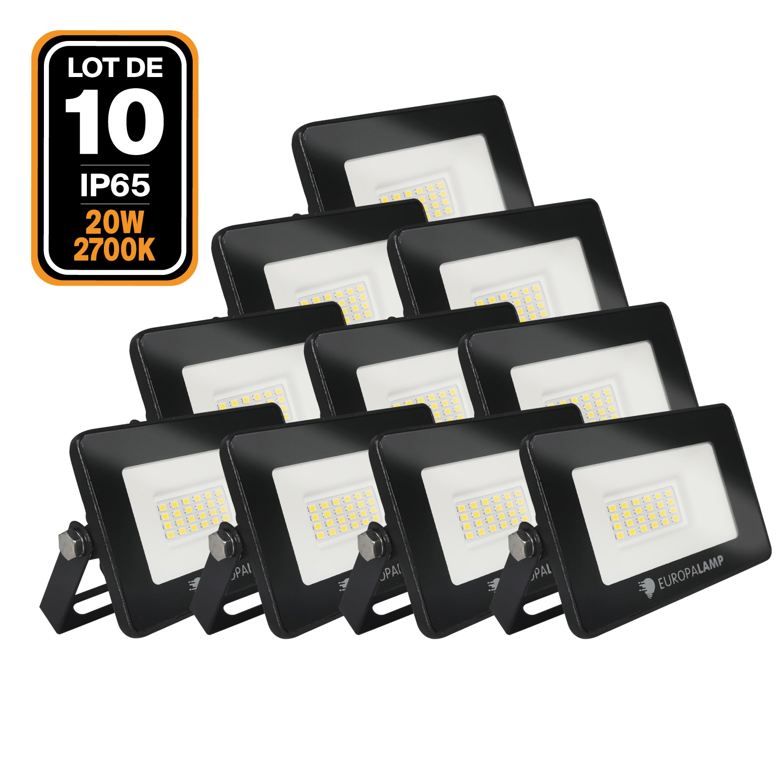 10 X 20w Led Ipad Proiettori Bianco Neutro 4000k Alta Luminosità