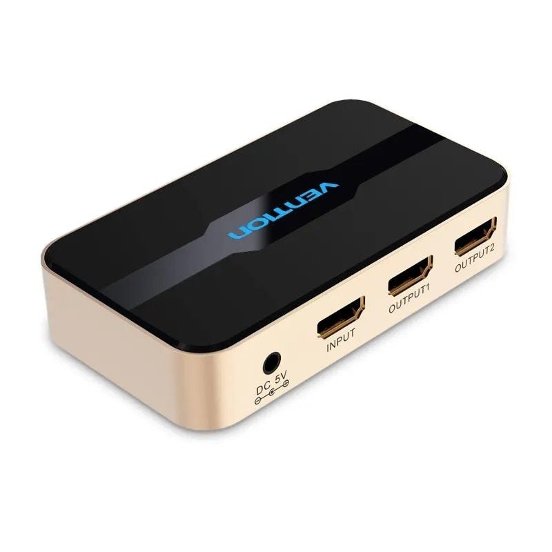 Vention Schwarz/Gold Hdmi-Verteiler Acbg0-Eu 2 Anschlüsse 4K Ultra Hd 30Hz - Bild 4