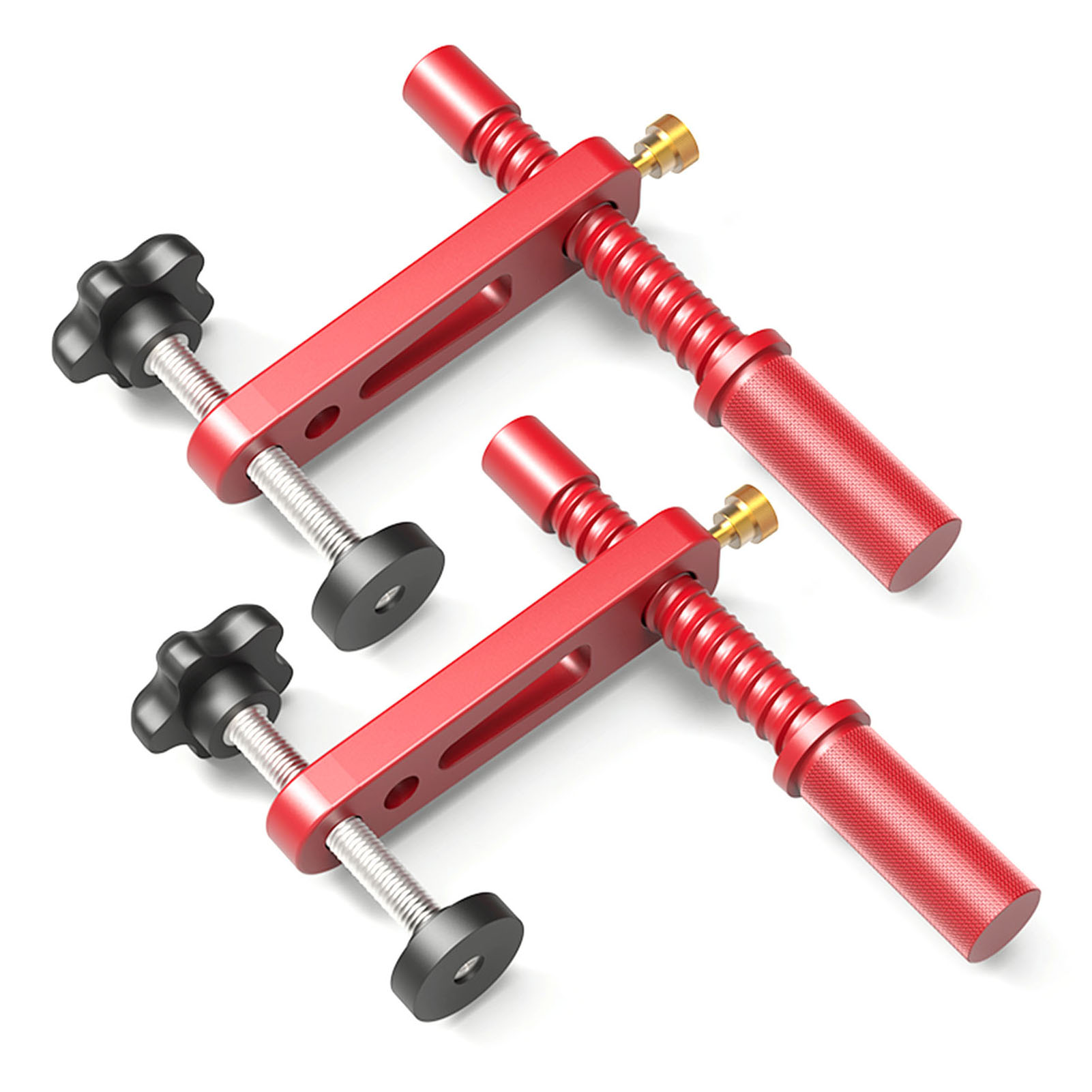 Colliers de table 20 mm pour établi, alliage d'aluminium, coussinets de protection, lot de 20
