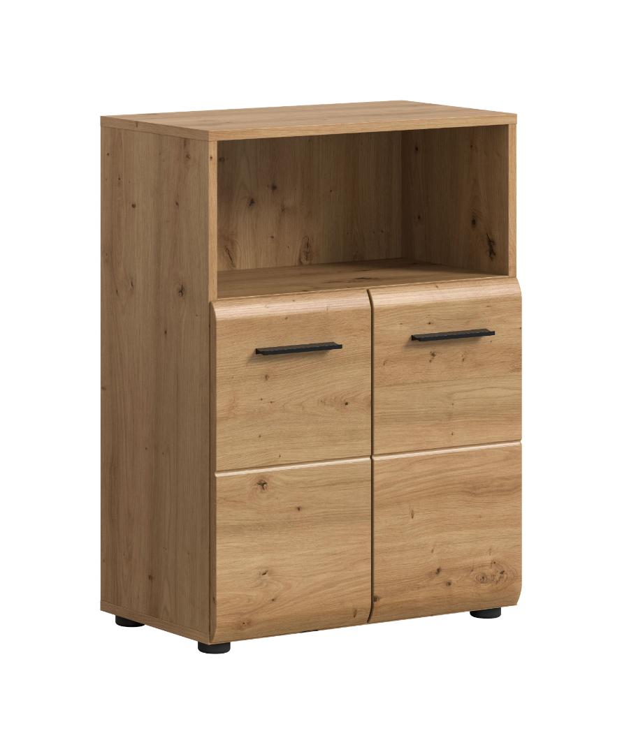 Ice Badschrank 2 Türen, 1 Regal Eiche Dekor.