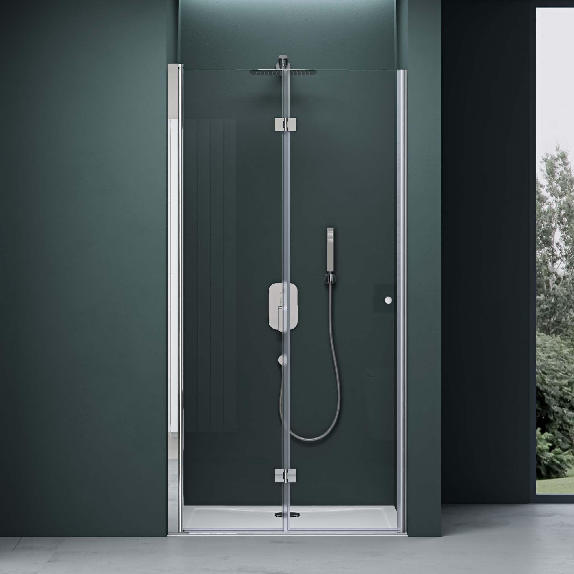 Mai & Mai Box Doccia 90x190cm, Box Doccia A Nicchia Cabina Bagno In Cristallo...