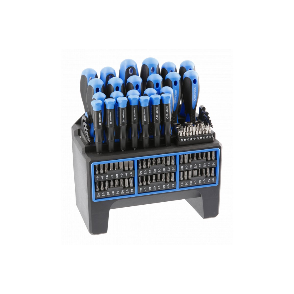 Gtv Blau Högert 114-Tlg. Schraubendreher- Und Bit-Set