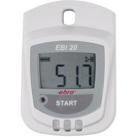 Ebro 1601-0044-Z Ebi 20-Th1 Multi-Datenlogger Messgröße Luftfeuchtigkeit, Temperatur -30 Bis +70 °C