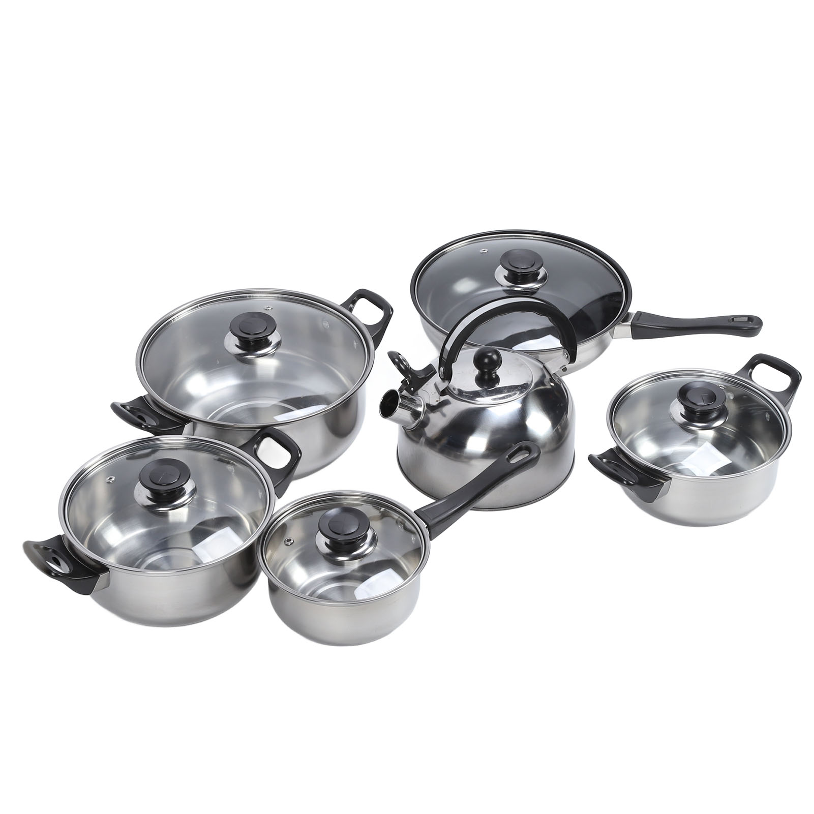 KICHLY Ensemble de casseroles et poêles antiadhésives 5 pièces
