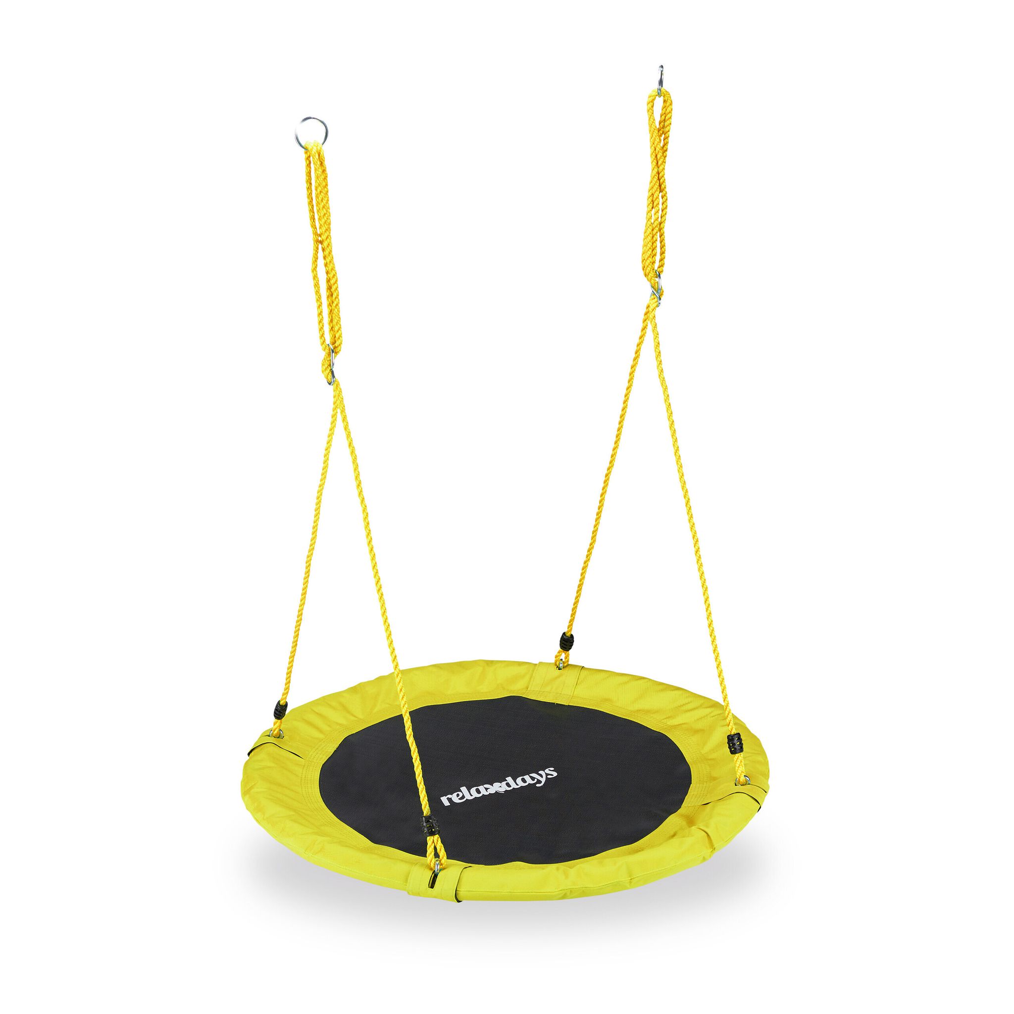 Relaxdays Columpio Jardín Nido de Altura Ajustable para Niños y Adultos