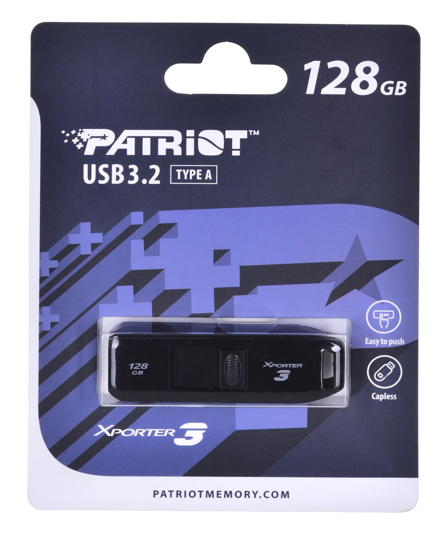 Patriot USB 128GB Xporter GEN 1 3.2 PAT (128 GB, USB-A), USB Stick, Schwarz - Bild 6