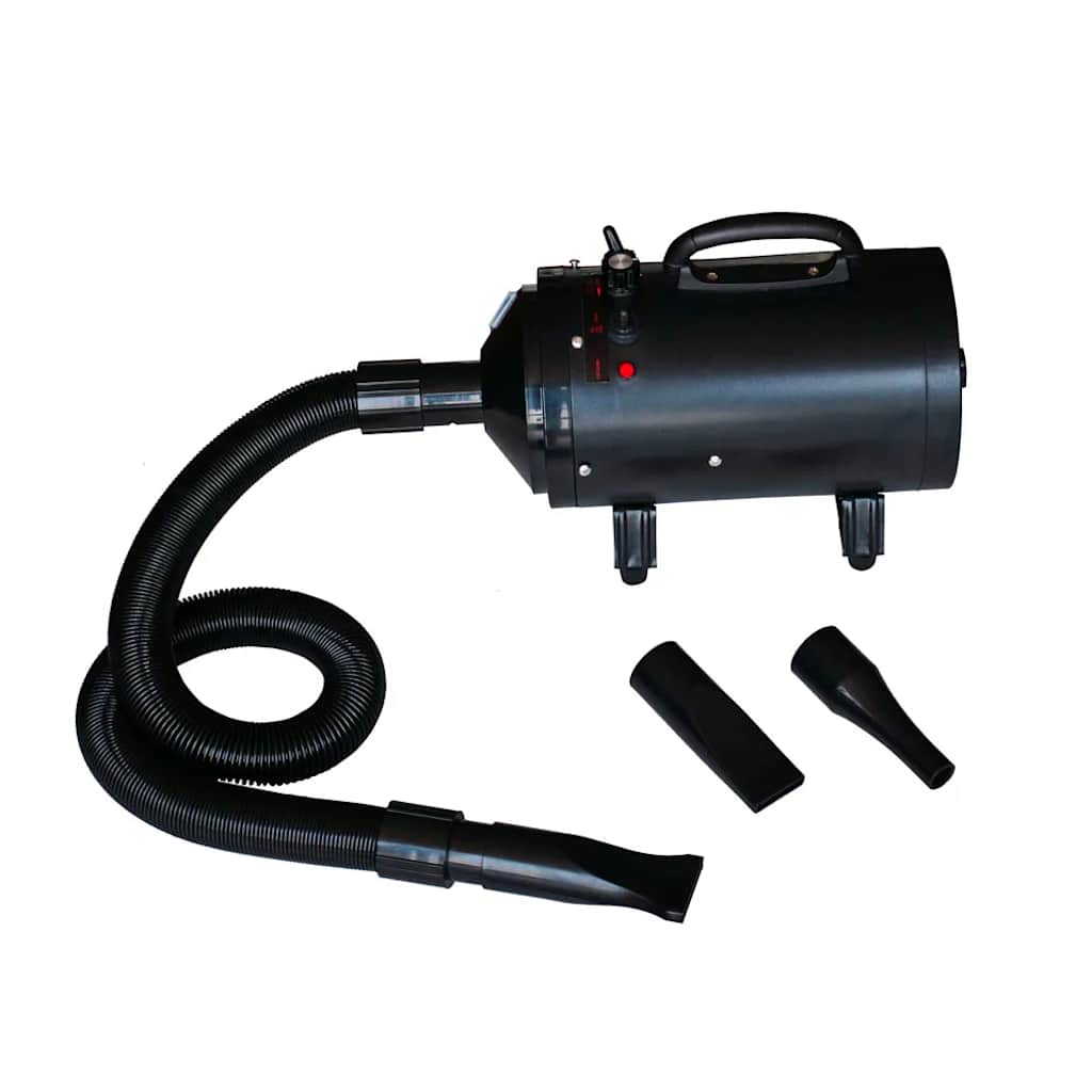 Vidaxl Schwarz Hundetrockner Mit 3 Düsen 2400 W