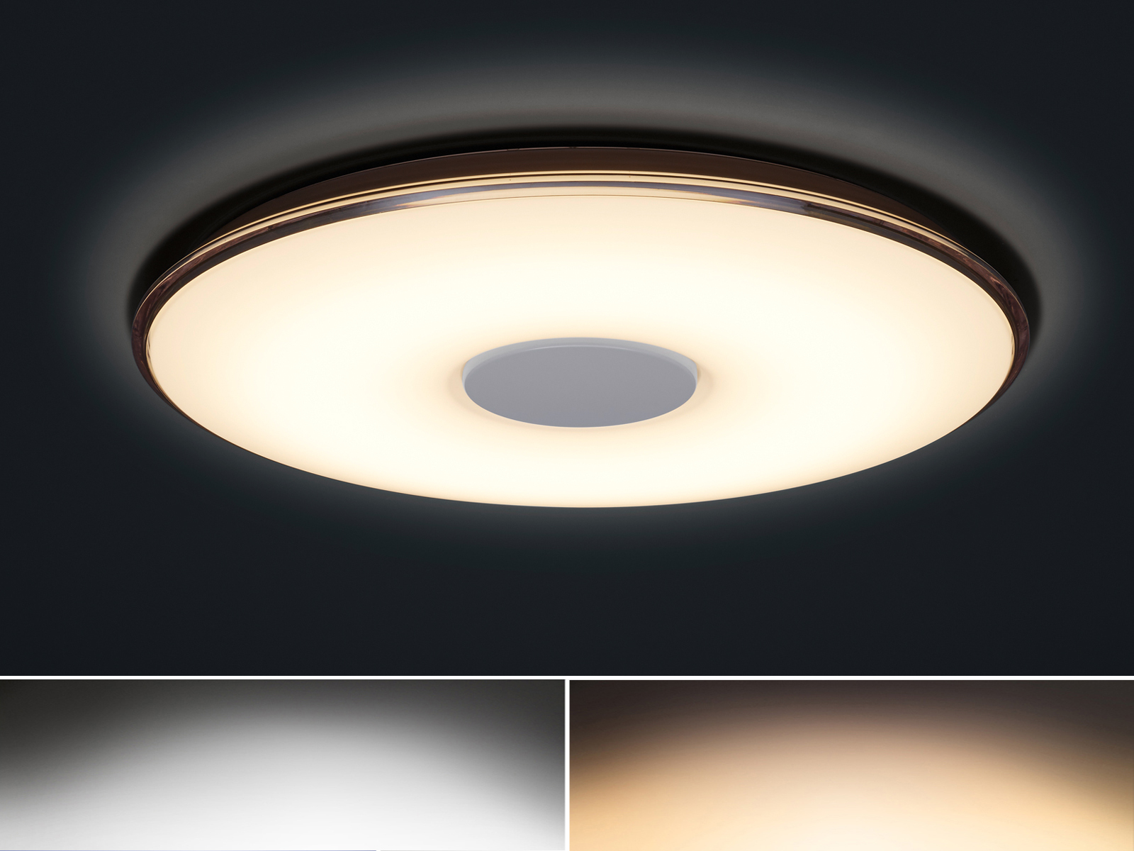 Trio - Flache Led Deckenleuchte Tokyo Mit Fernbedienung Dimmbar & Lichtfarbe, Ø60cm
