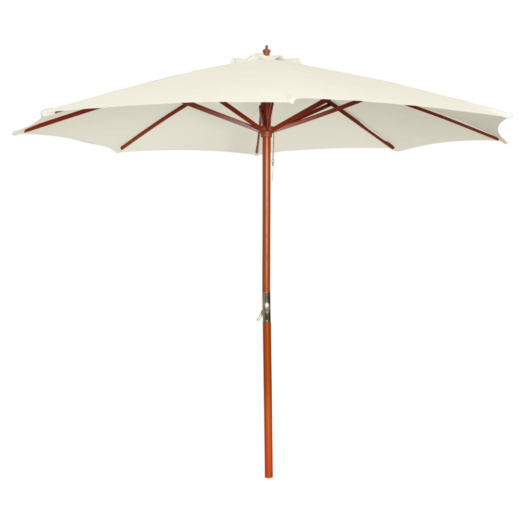 Vidaxl - Parasol 300x258 Cm Blanc Sable