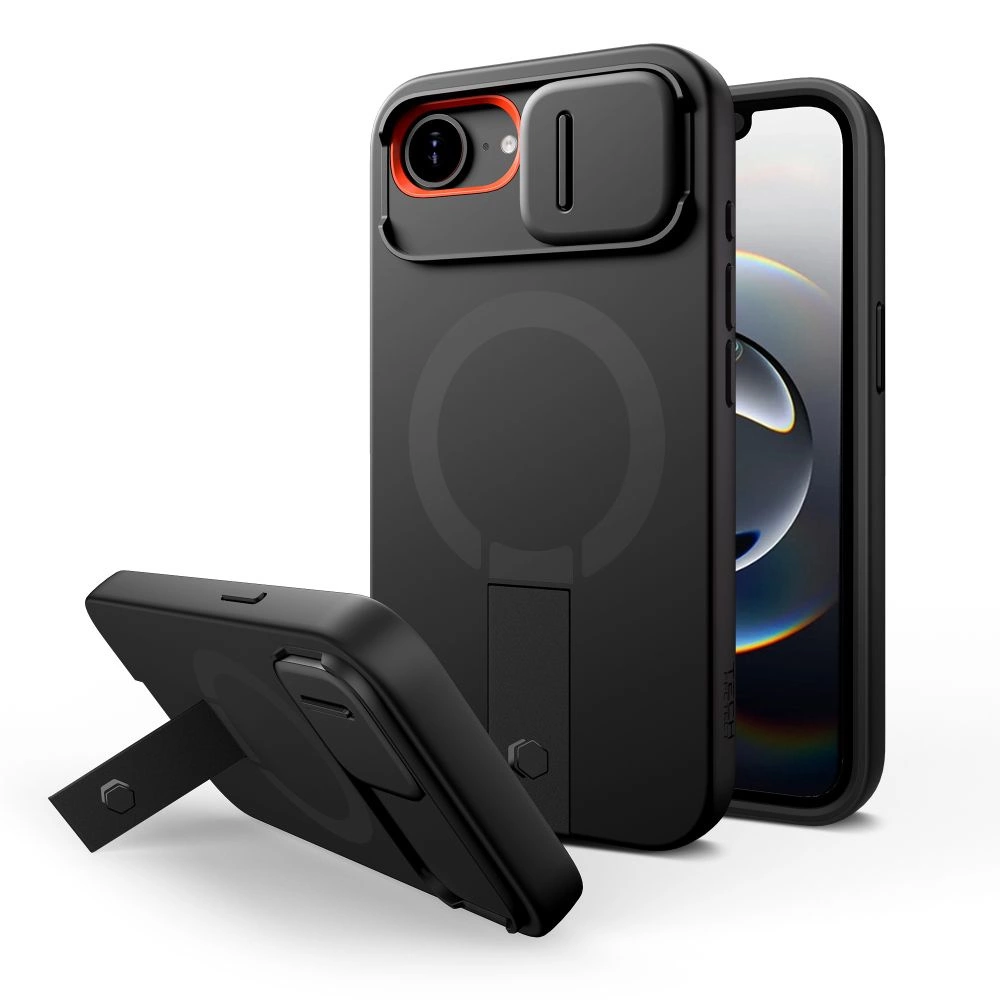 Tech-Protect Kevlar Aura MagSafe Case für iPhone 16e - Schwarz (Apple iPhone 16e), Smartphone Hülle, Schwarz - Bild 2