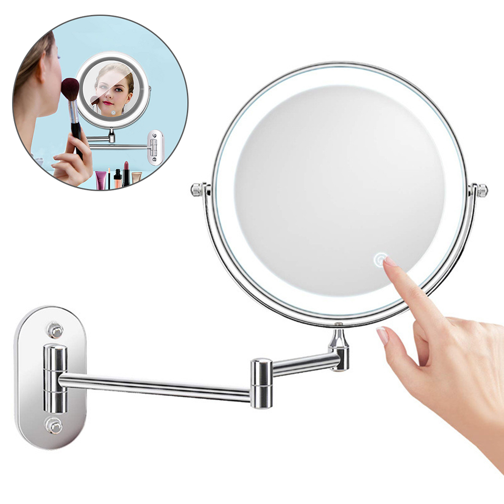 Miroir Mural Led Grossissant 5x Avec Lumière Réglable